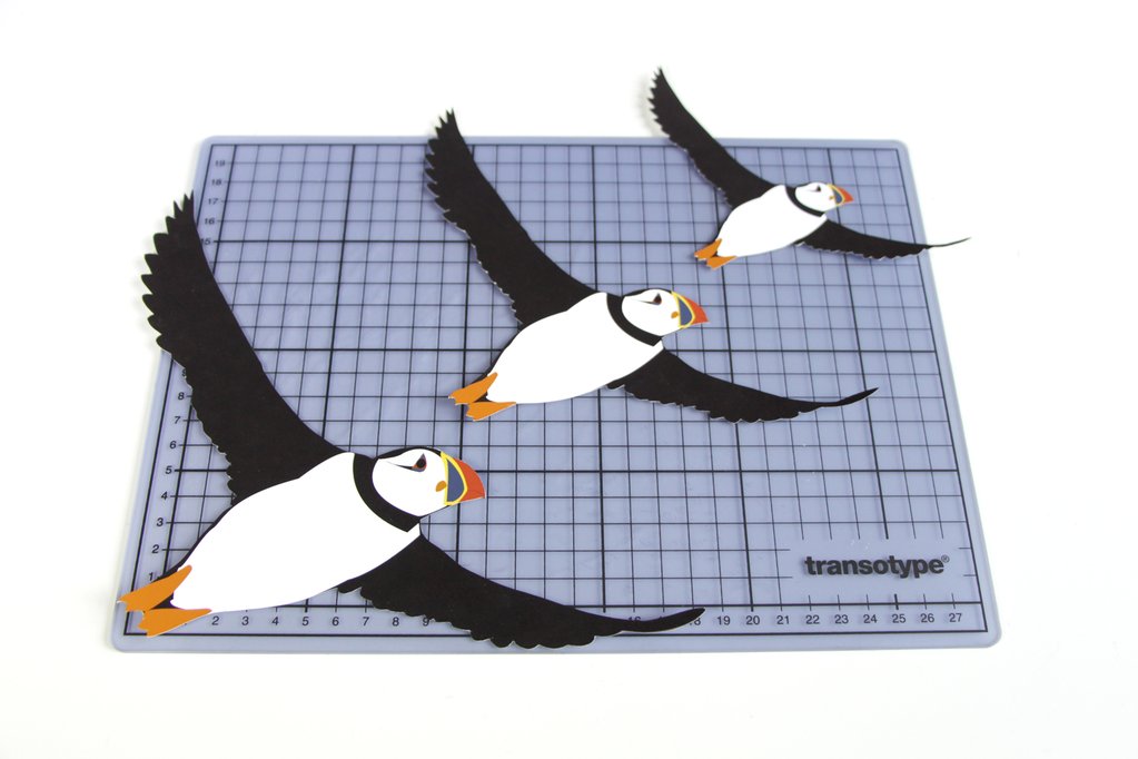 Puffin printable for London Craft Club by Utensils0