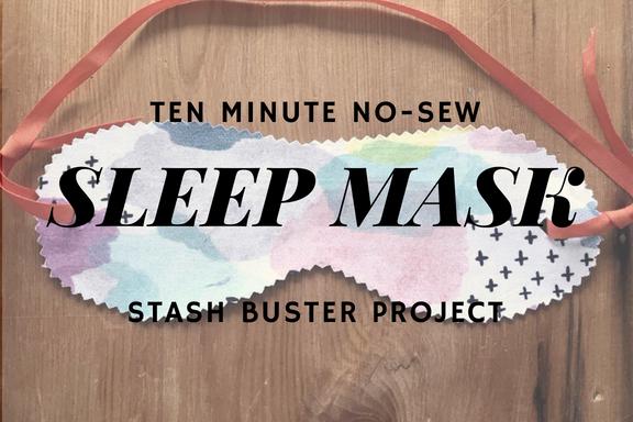 London Craft Club no-sew eye mask free tutorial