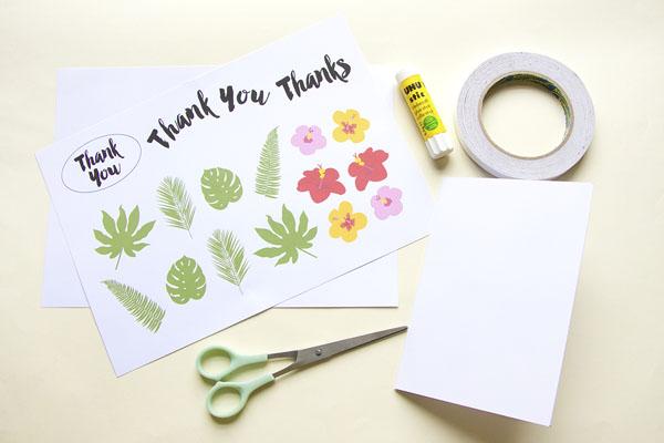 Printable for thank you card from Utensils0