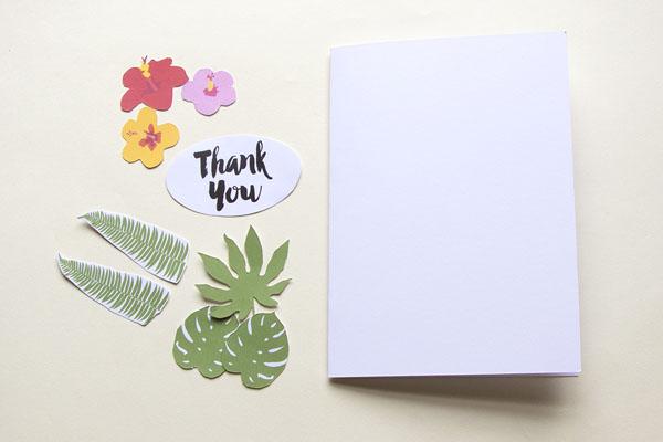 Cut out your leaves and words