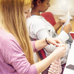 Knitting is cooler than school