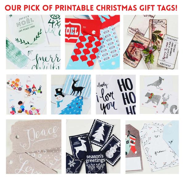 our pick of the Christmas gift tag printables 