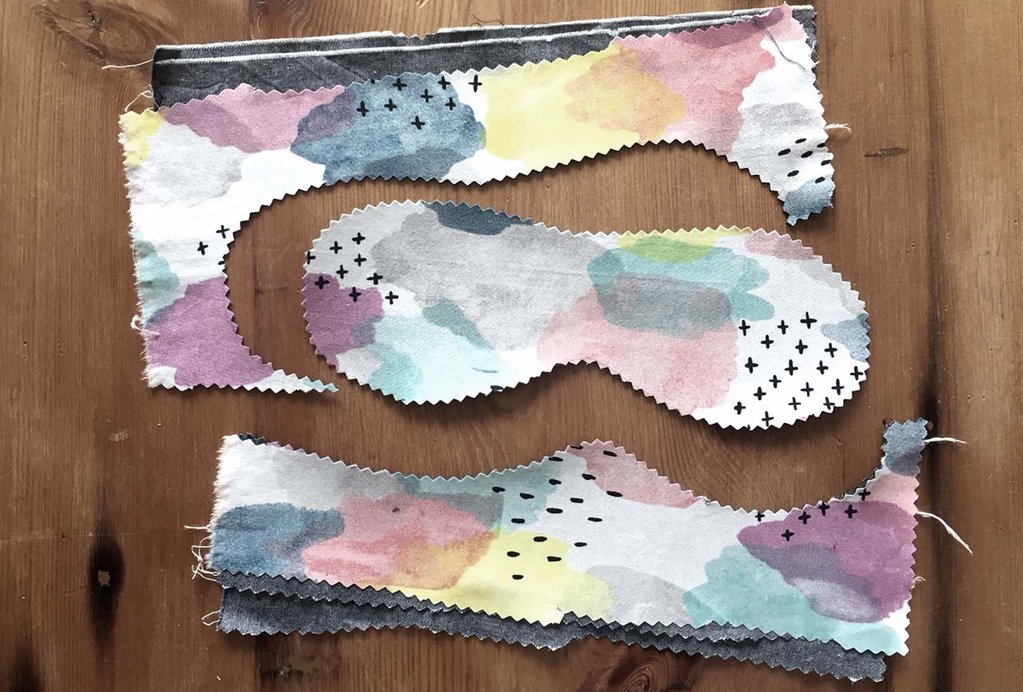 London Craft Club no-sew eye mask free tutorial