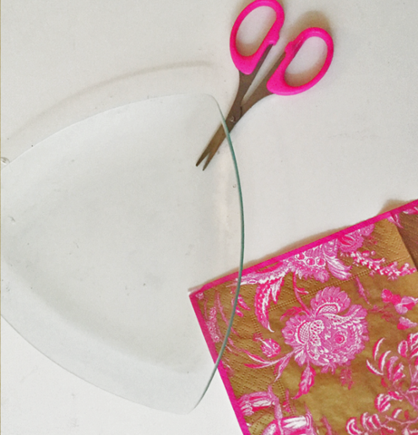 Decoupage onto Glass