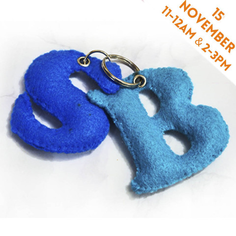 Make Felt Letters for Your Keyring